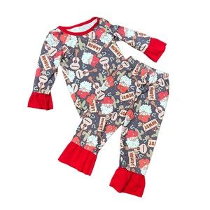 Santa Christmas Outfit Howdy Cowboy Santa Size XS 12-18 month